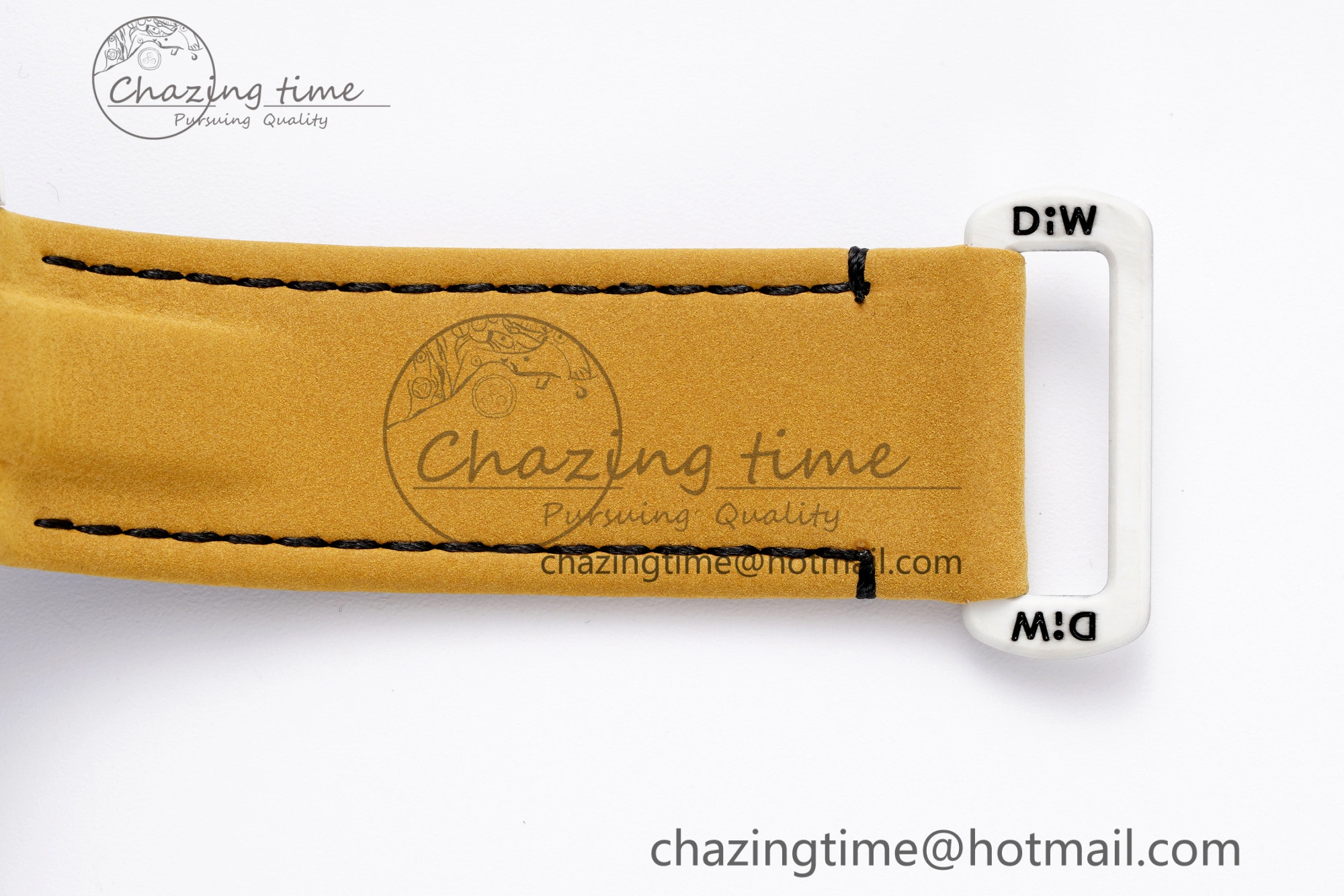 Daytona DIW White Carbon Case YG Bezel DIWF Edition YG Dial on Brown Leather Strap A7750