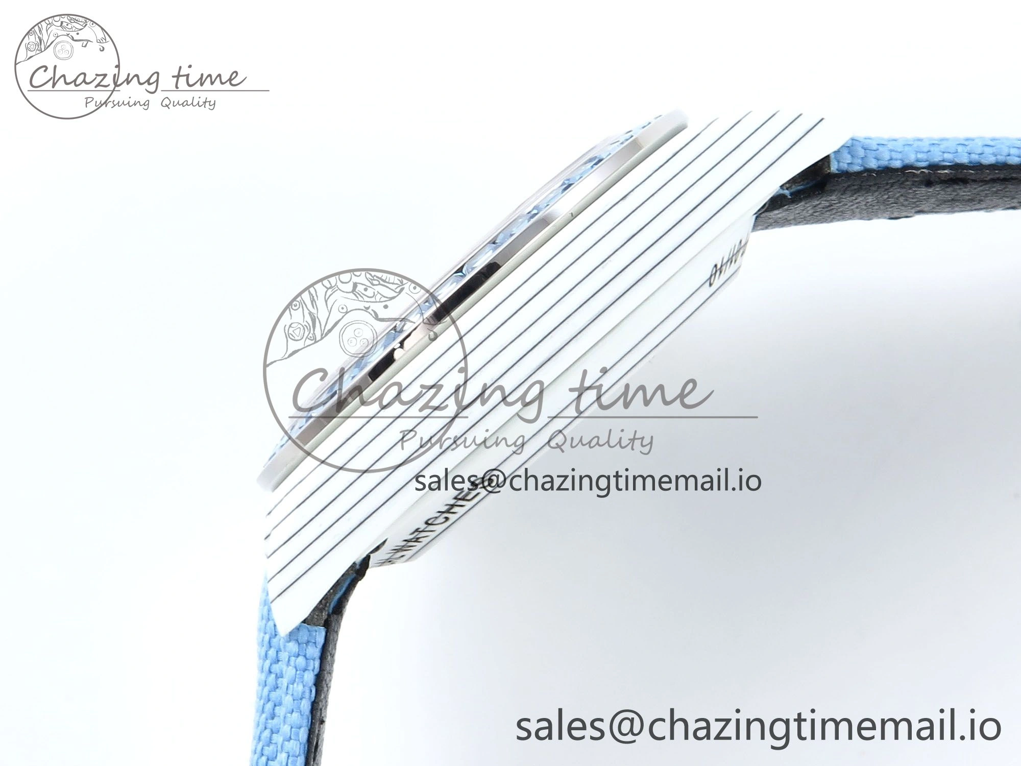 Daytona DIW White Carbon DIWF Best Edition Skeleton Dial on Blue Nylon Strap DD4801