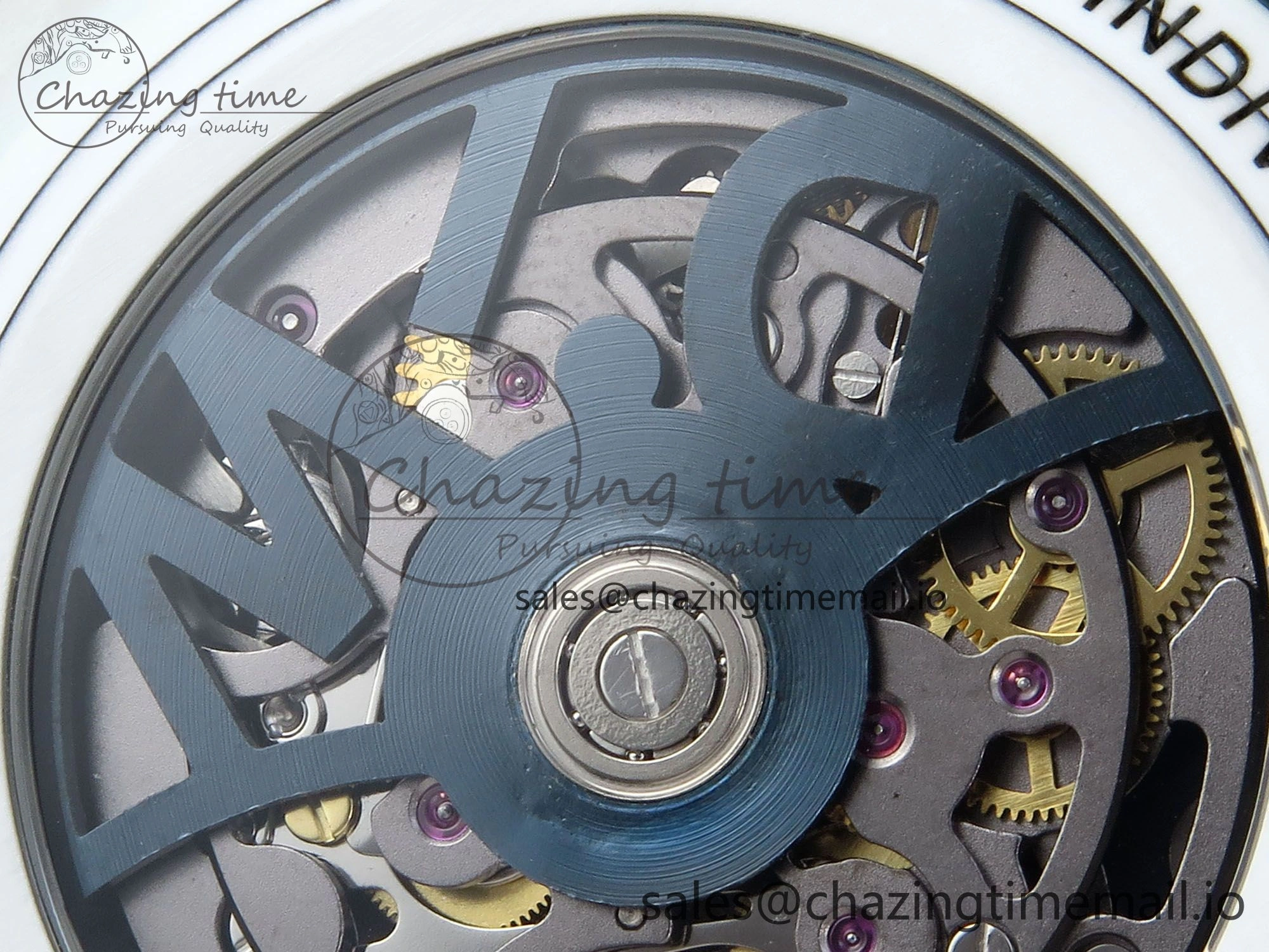 Daytona DIW White Carbon DIWF Best Edition Skeleton Dial on Blue Nylon Strap DD4801