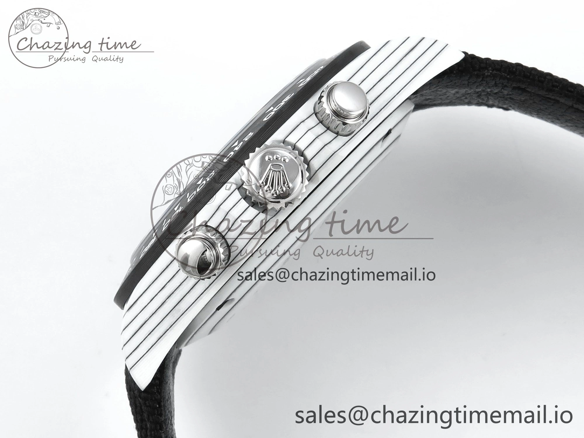 Daytona DIW White Carbon DIWF Best Edition White Black Dial on Black Nylon Strap DD4801
