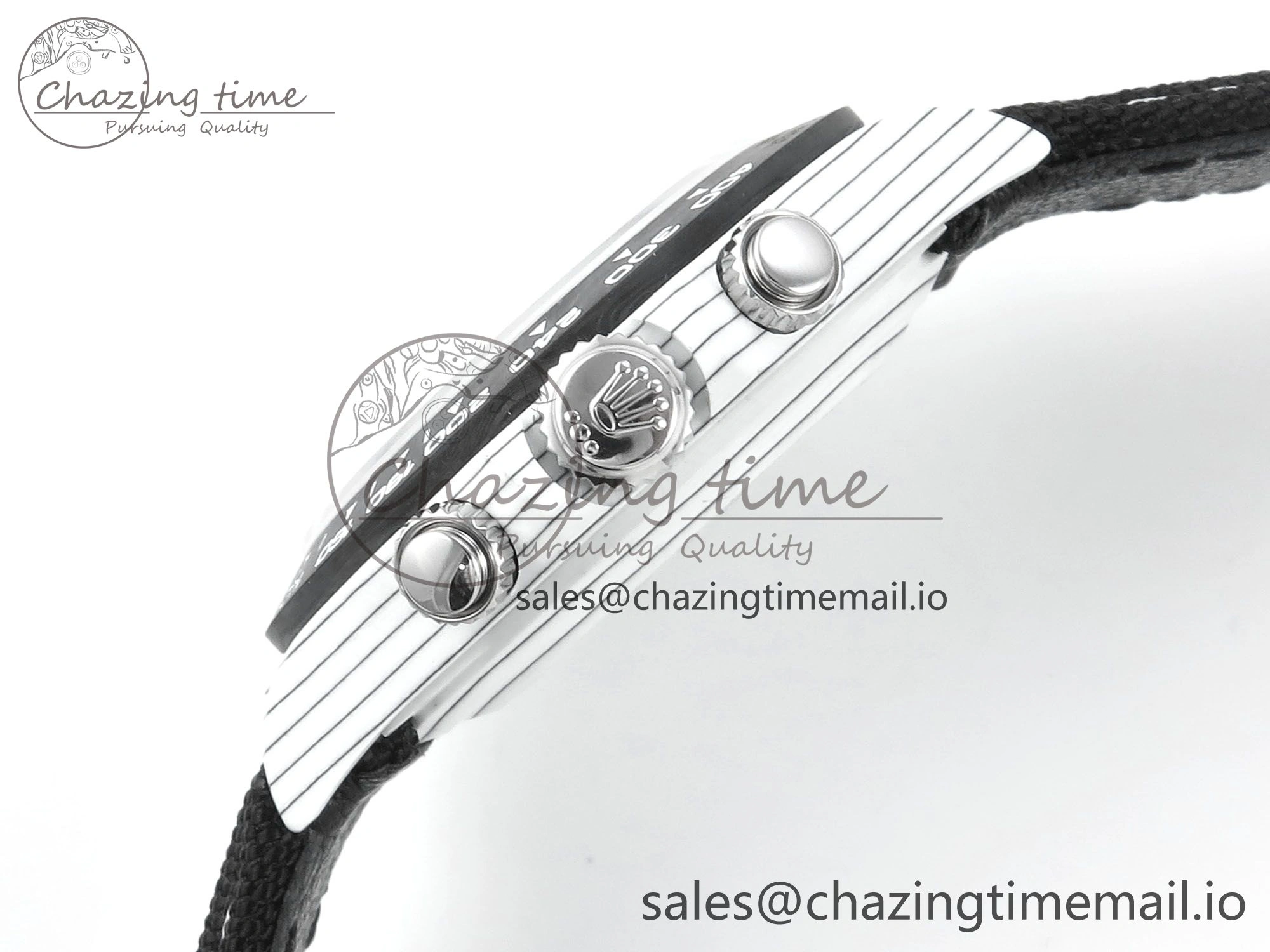 Daytona DIW White Carbon GETF Best Edition Gray Dial Carbon Bezel on SS Bracelet A4130