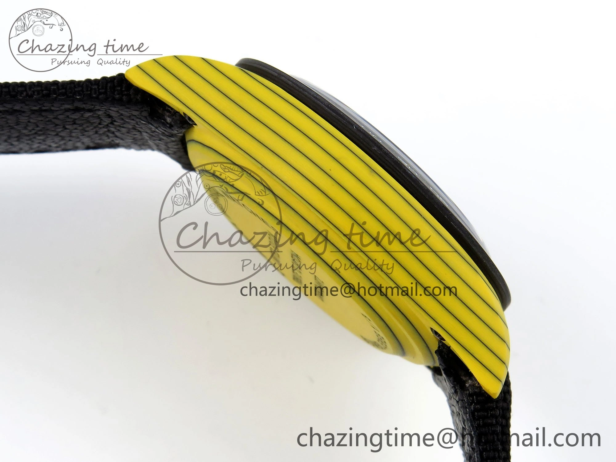 Daytona DIW Yellow Carbon Case DIWF Edition Black White Dial on Black Nylon Strap A7750
