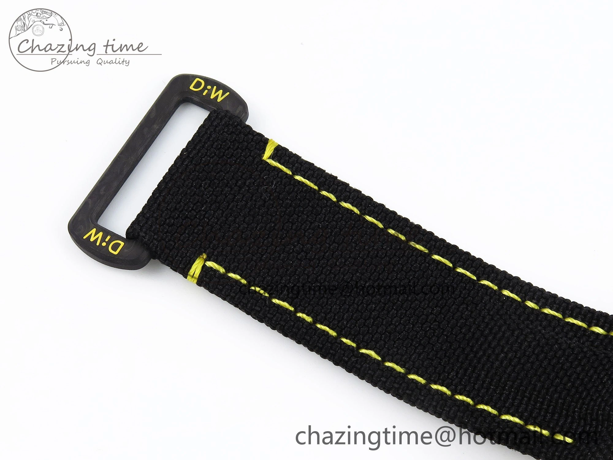 Daytona DIW Yellow Carbon Case DIWF Edition Black White Dial on Black Nylon Strap A7750