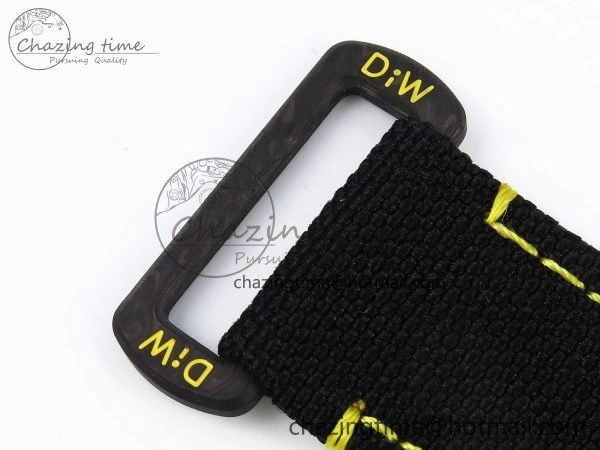 Daytona DIW Yellow Carbon Case DIWF Edition Black White Dial on Black Nylon Strap A7750