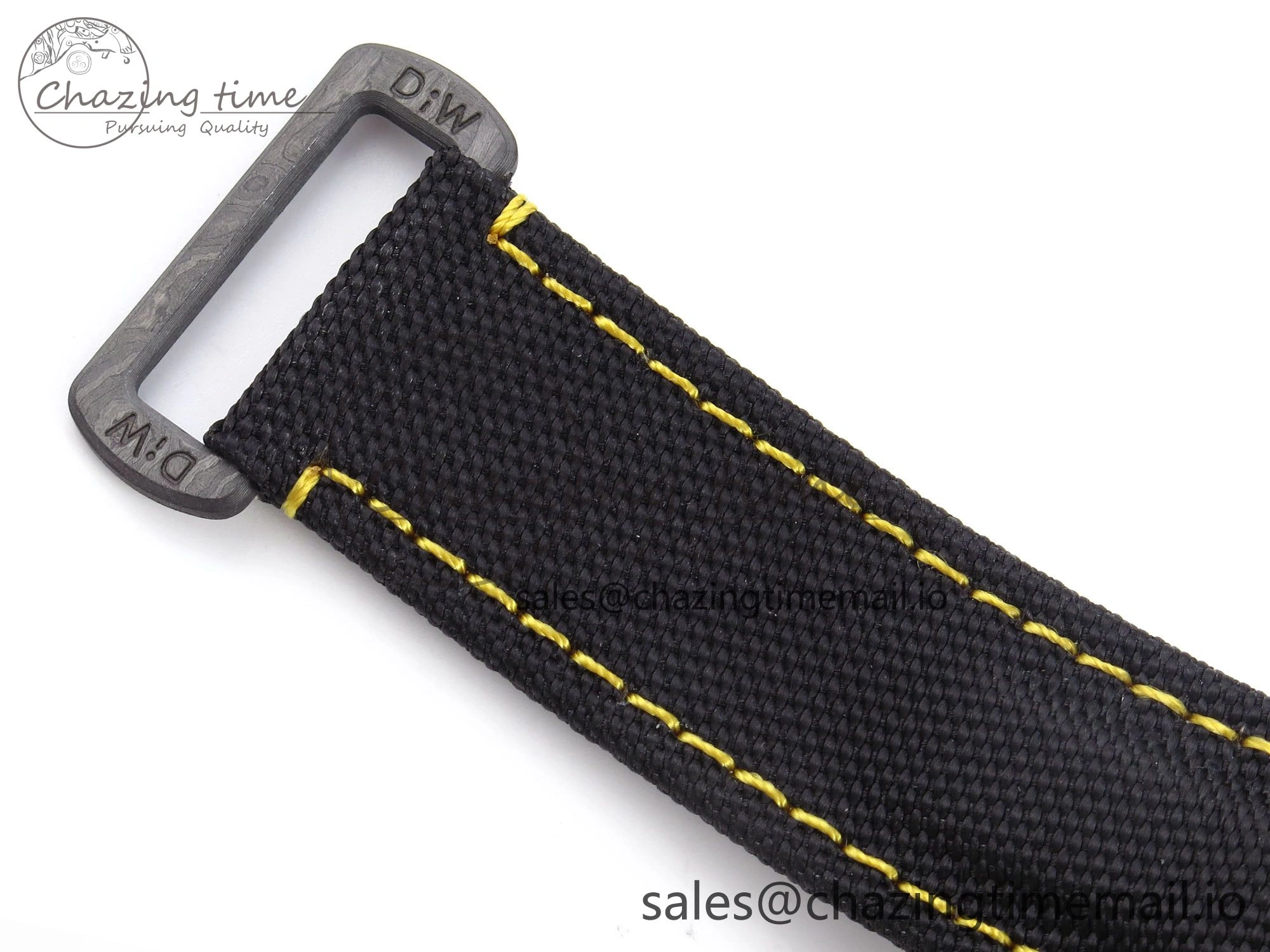 Daytona DIW Yellow Carbon N6F 1:1 Best Edition Yellow Black Dial on Black Nylon Strap SA4130 V2