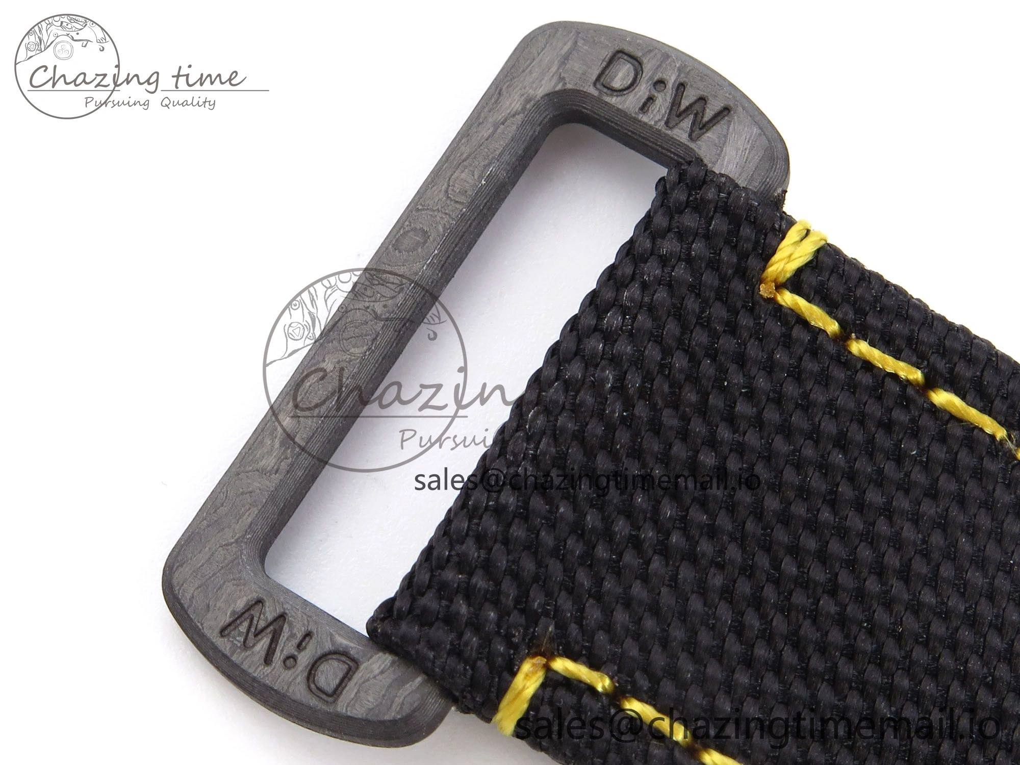 Daytona DIW Yellow Carbon N6F 1:1 Best Edition Yellow Black Dial on Black Nylon Strap SA4130 V2