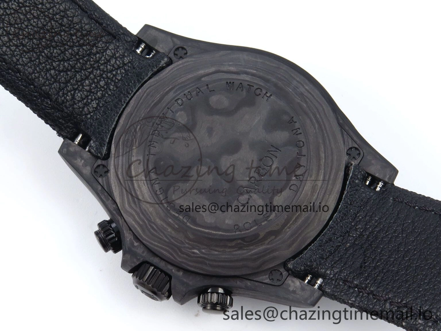 Daytona Diw 40mm N6F 1:1 Best Edition Gray Skeleton Dial Black Nylon Strap DD4801