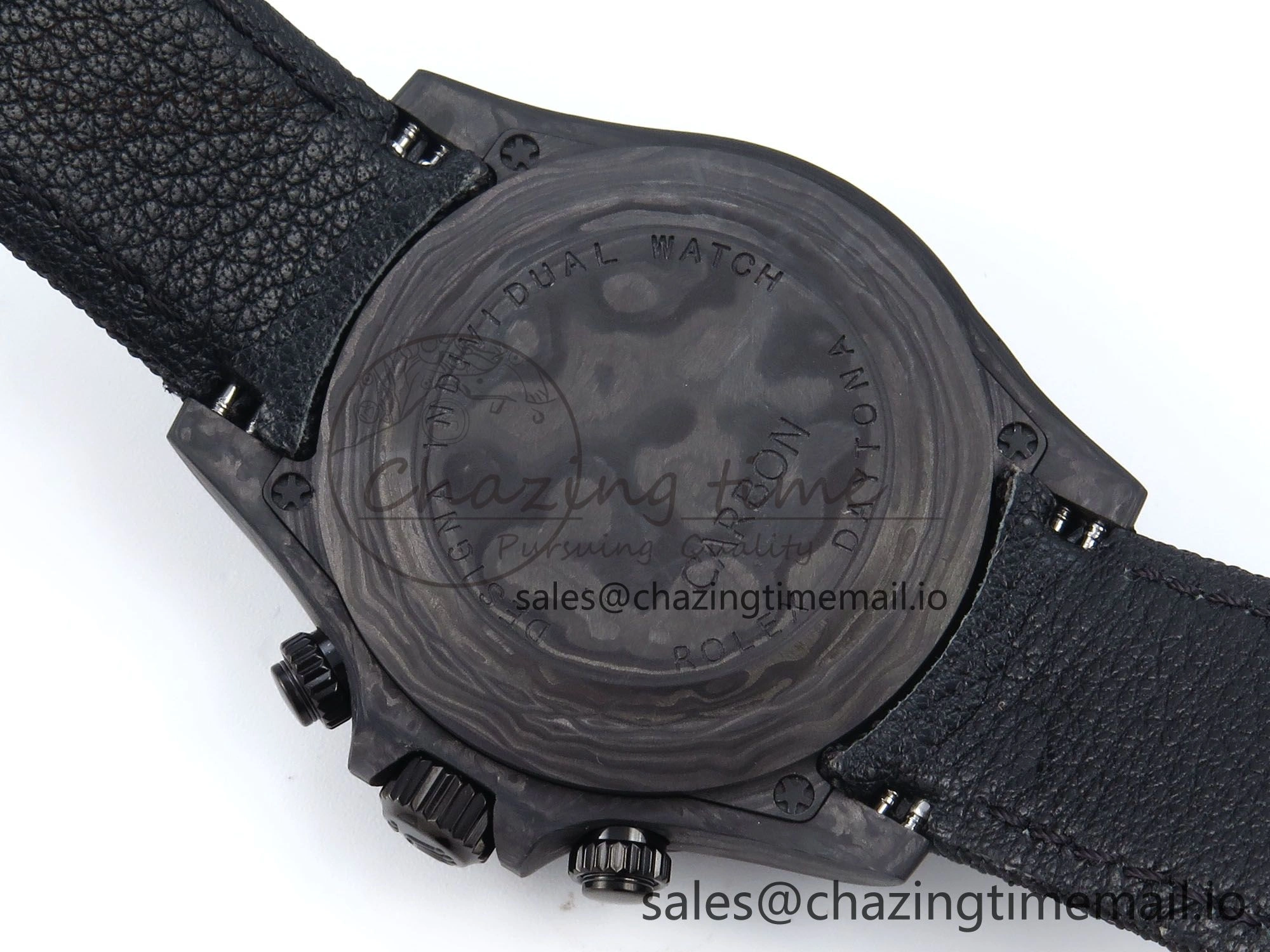 Daytona Diw 40mm N6F 1:1 Best Edition Gray Skeleton Dial Black Nylon Strap DD4801