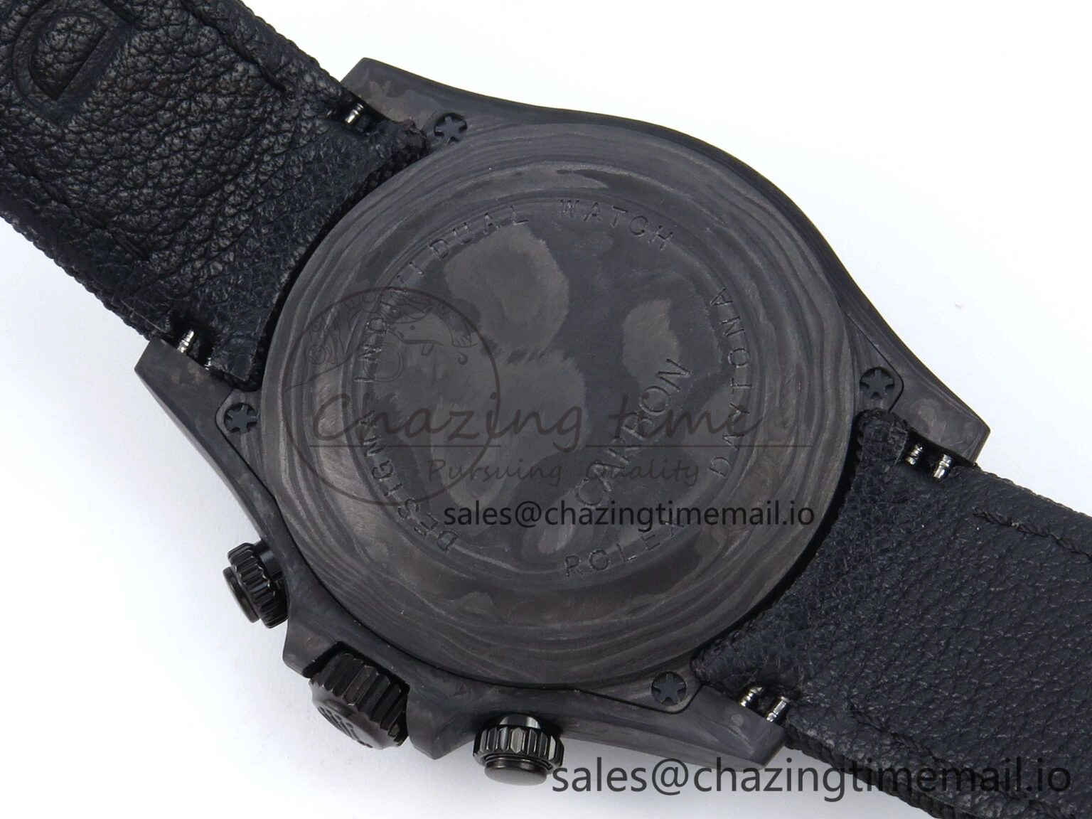 Daytona Diw 40mm N6F 1:1 Best Edition Gray Skeleton Dial Black Nylon Strap DD4801