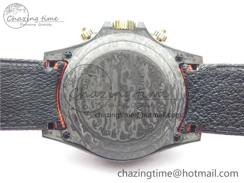 Daytona Diw Carbon WWF Best Edition Orange Dial On Orange Nylon Strap A7750 V2