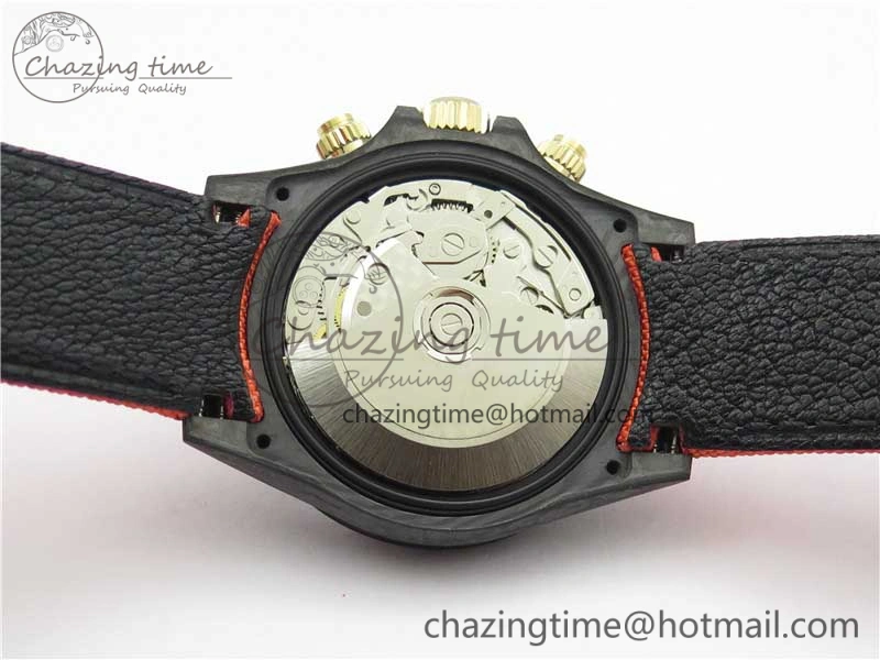 Daytona Diw Carbon WWF Best Edition Orange Dial On Orange Nylon Strap A7750 V2