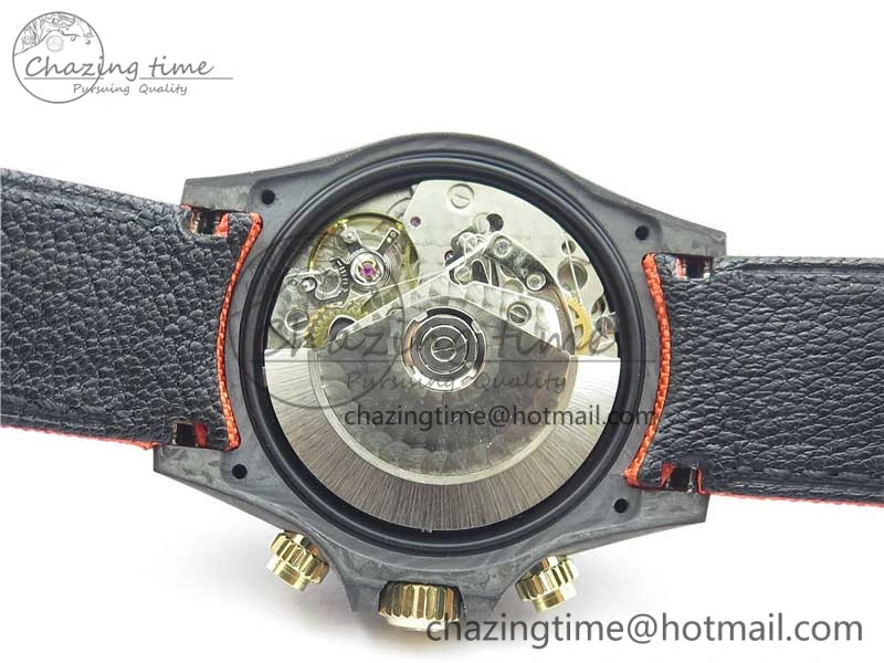 Daytona Diw Carbon WWF Best Edition Orange Dial On Orange Nylon Strap A7750 V2