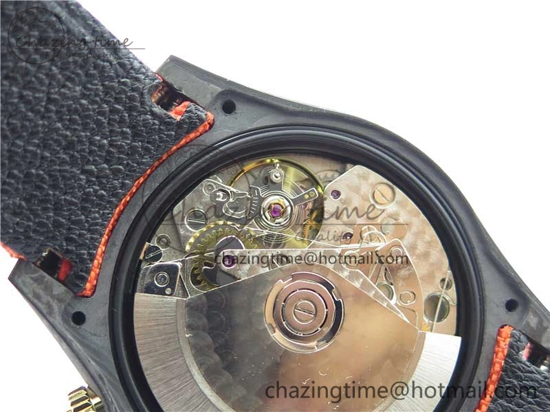 Daytona Diw Carbon WWF Best Edition Orange Dial On Orange Nylon Strap A7750 V2