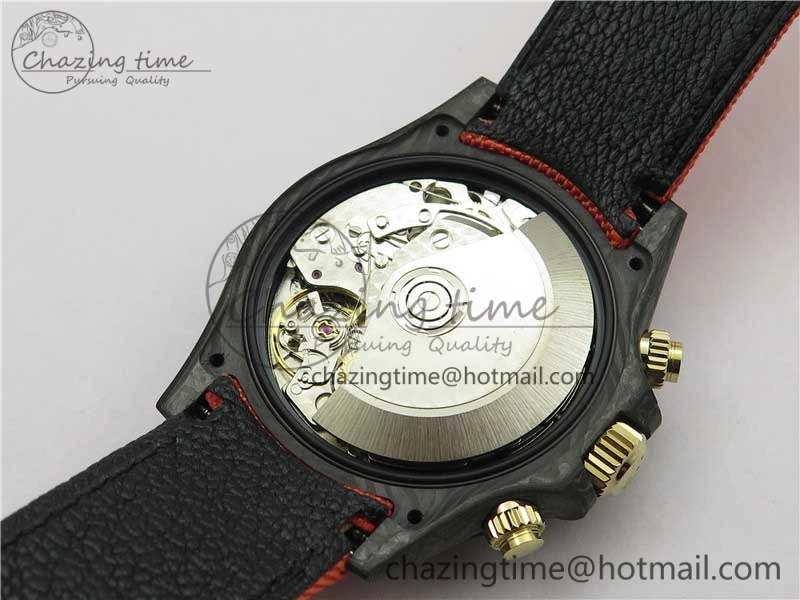 Daytona Diw Carbon WWF Best Edition Orange Dial On Orange Nylon Strap A7750 V2