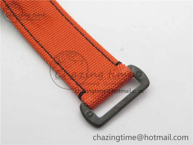 Daytona Diw Carbon WWF Best Edition Orange Dial On Orange Nylon Strap A7750 V2