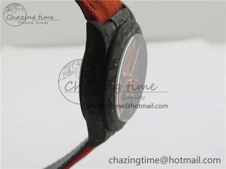Daytona Diw Carbon WWF Best Edition Orange Dial On Orange Nylon Strap A7750 V2