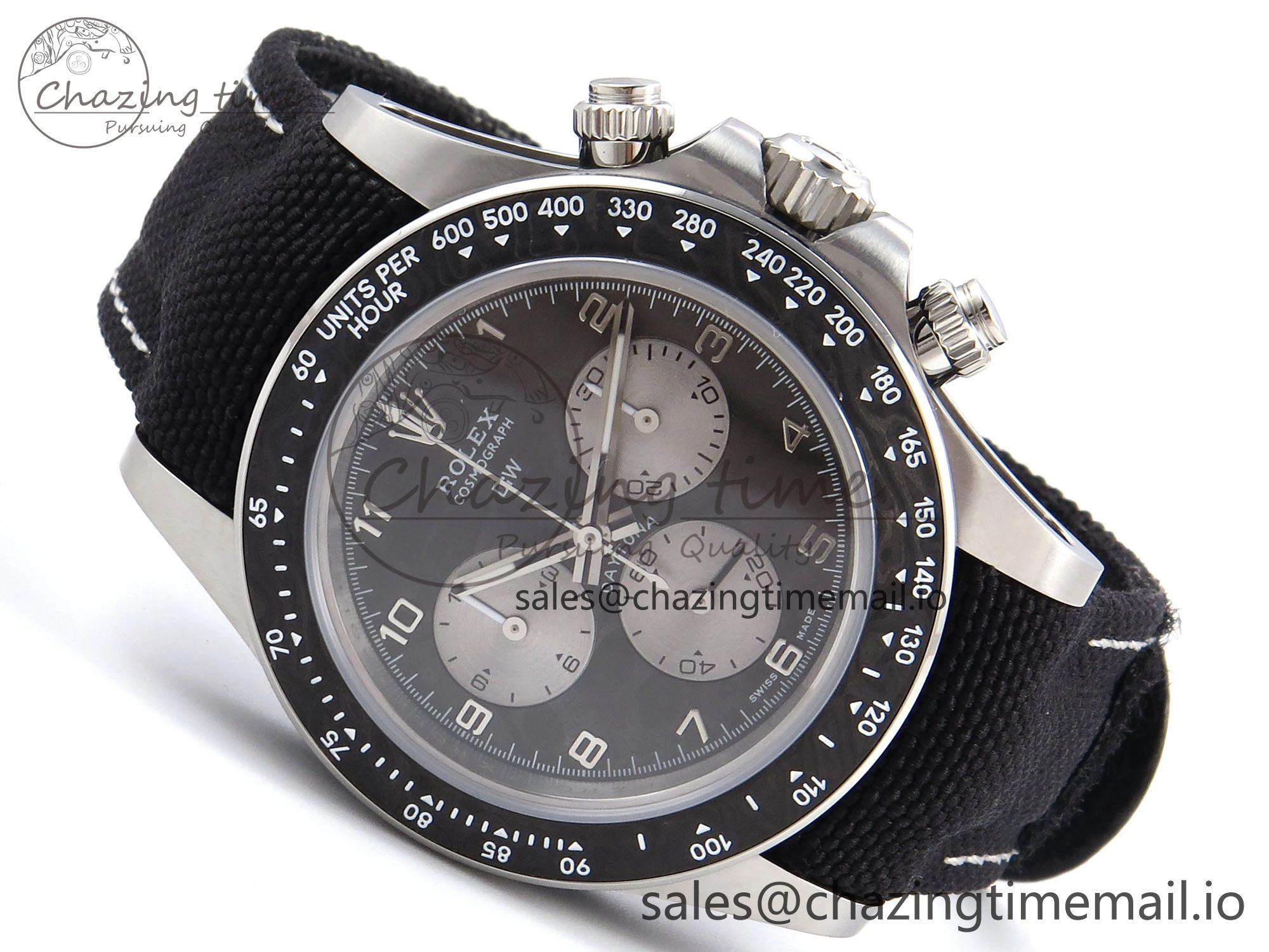 Daytona EXCEPTIONAL-1 DIWF Best Edition Gray Dial on Black Nylon Strap SH4130