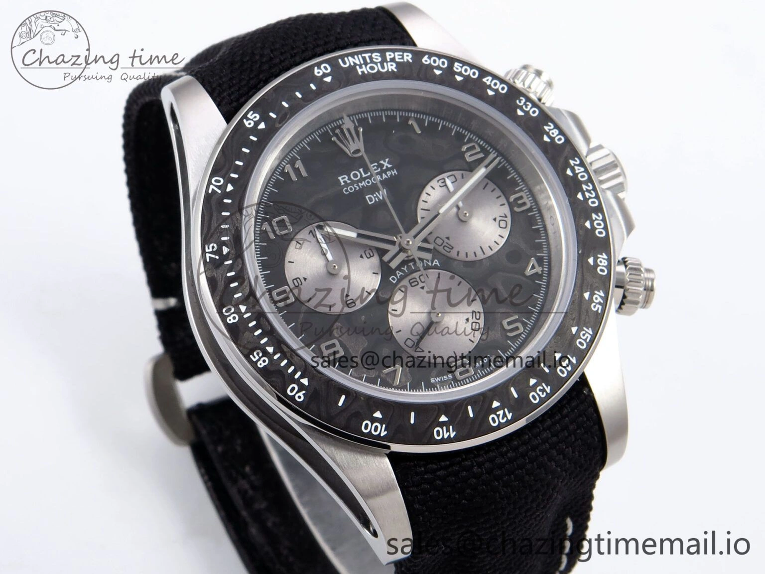 Daytona EXCEPTIONAL-1 DIWF Best Edition Gray Dial on Black Nylon Strap SH4130