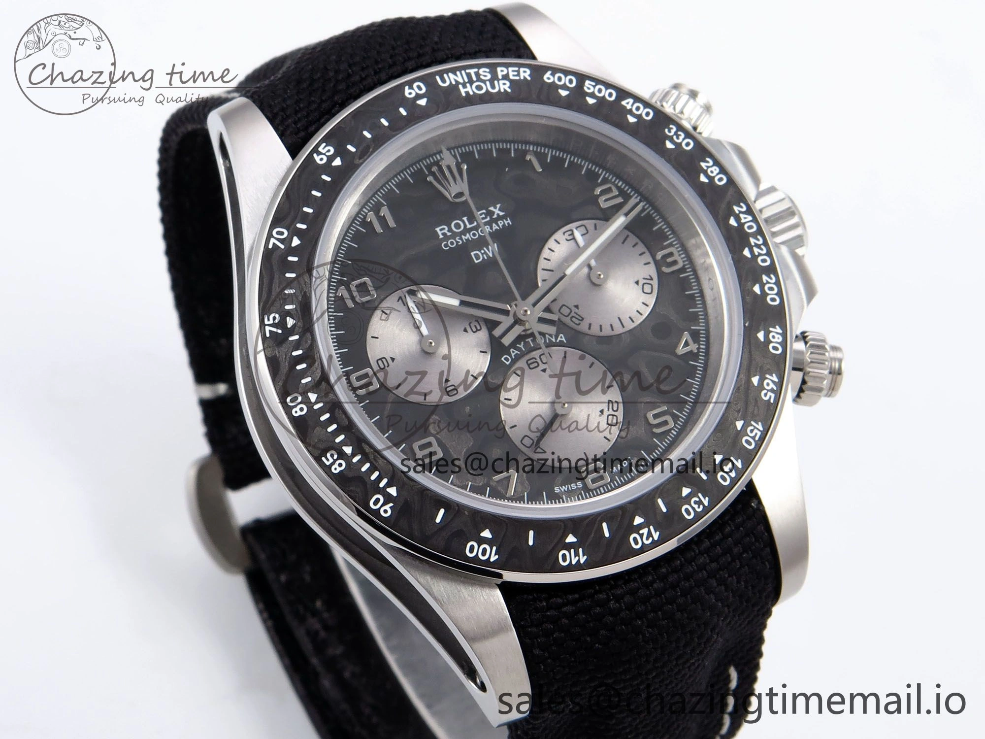 Daytona EXCEPTIONAL-1 DIWF Best Edition Gray Dial on Black Nylon Strap SH4130
