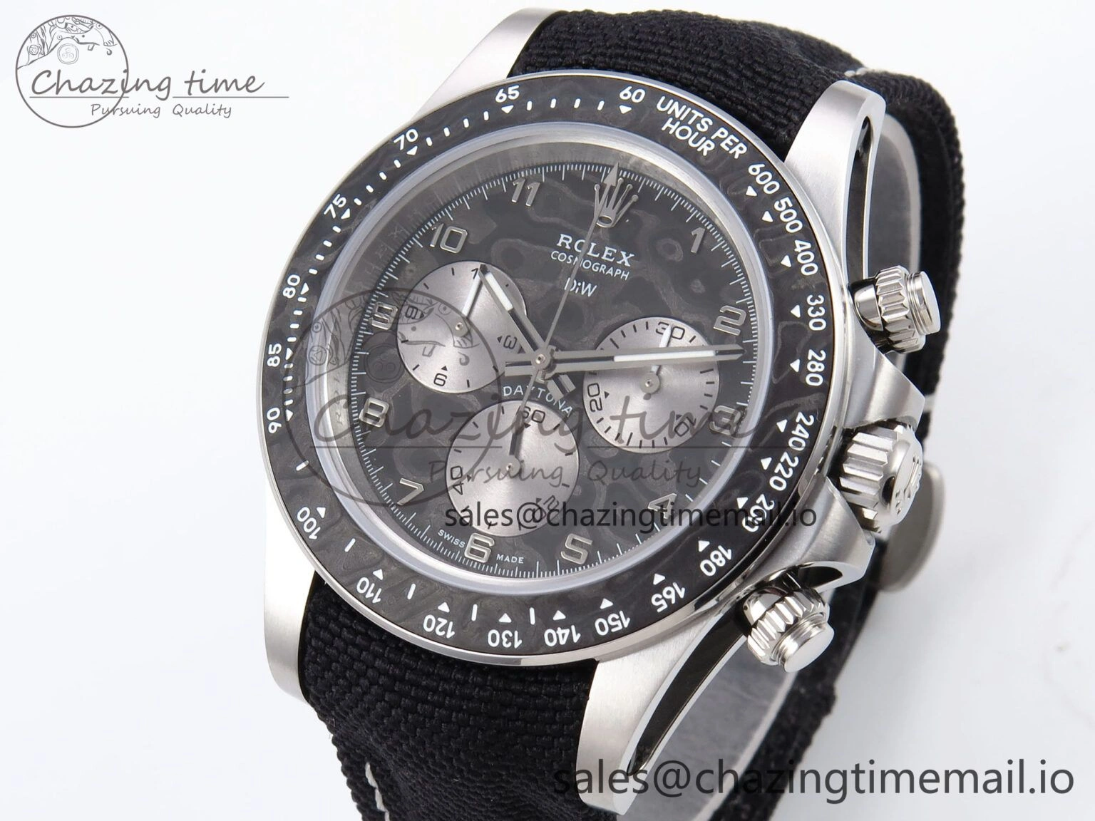 Daytona EXCEPTIONAL-1 DIWF Best Edition Gray Dial on Black Nylon Strap SH4130