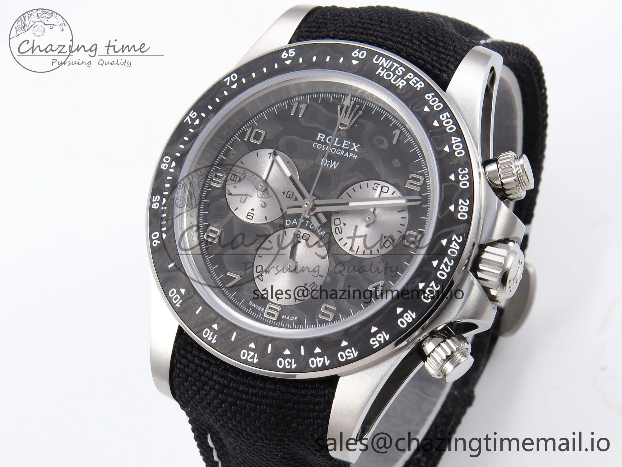 Daytona EXCEPTIONAL-1 DIWF Best Edition Gray Dial on Black Nylon Strap SH4130