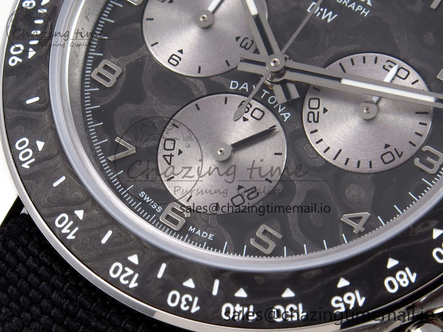 Daytona EXCEPTIONAL-1 DIWF Best Edition Gray Dial on Black Nylon Strap SH4130