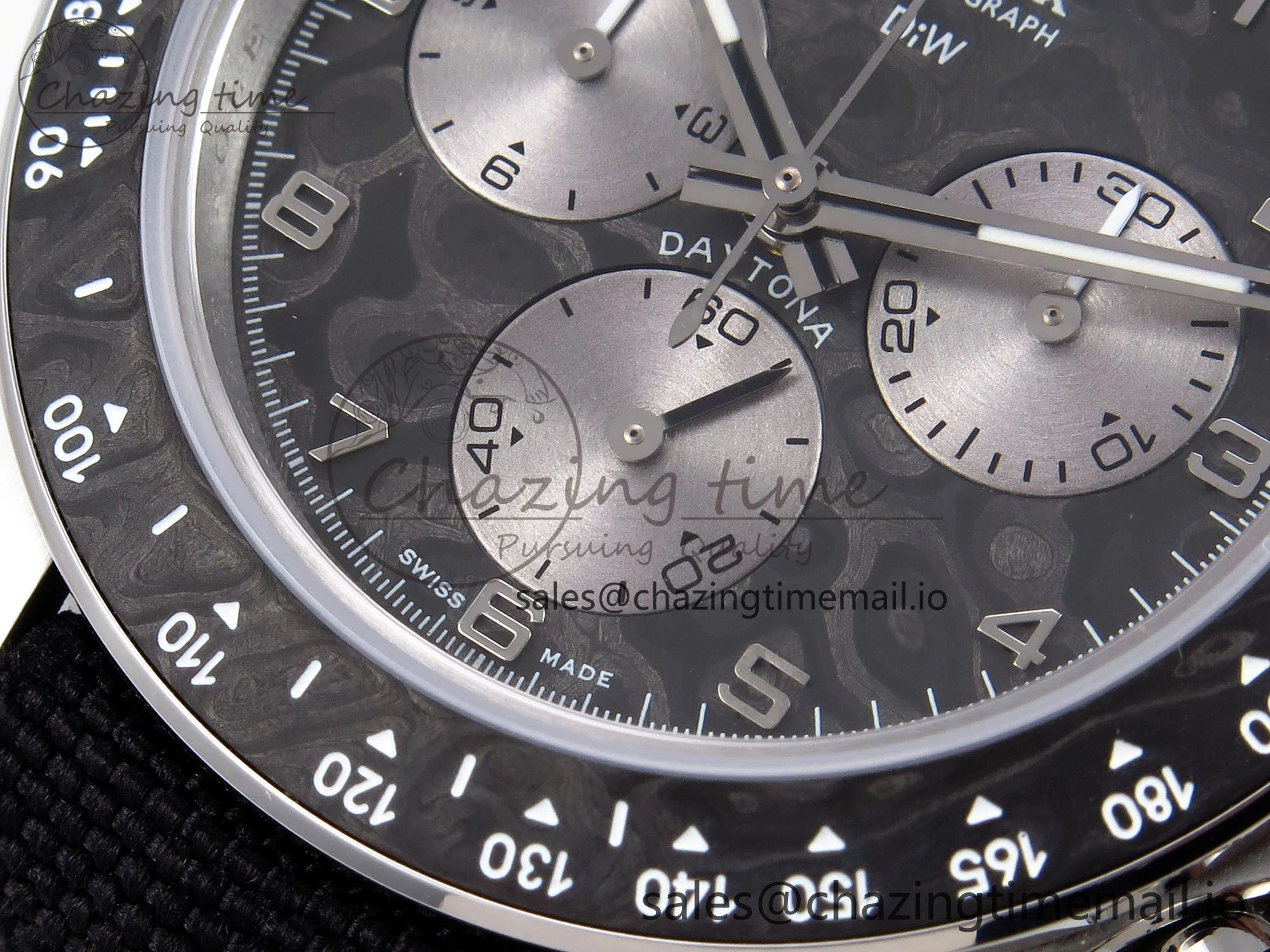 Daytona EXCEPTIONAL-1 DIWF Best Edition Gray Dial on Black Nylon Strap SH4130