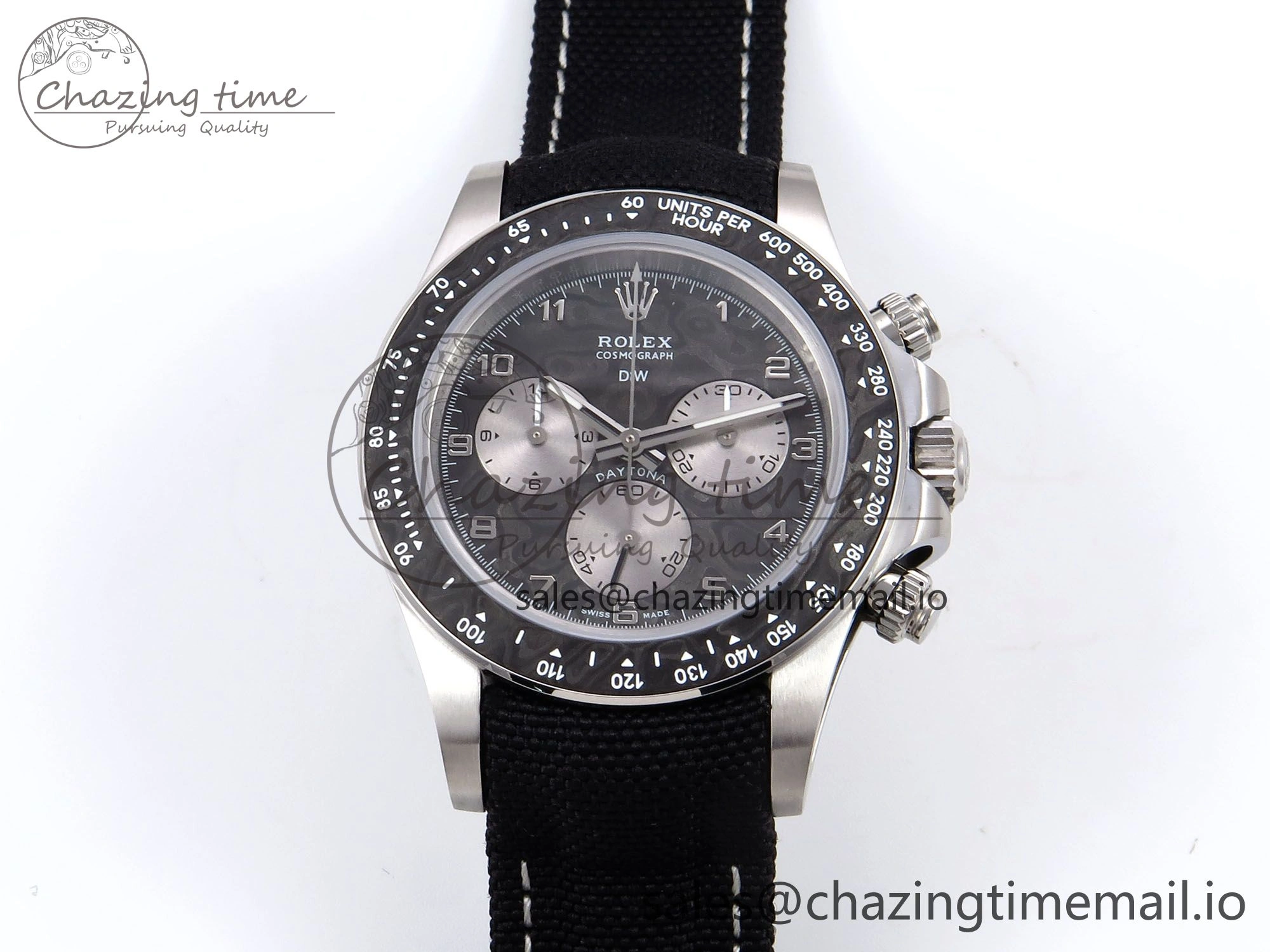 Daytona EXCEPTIONAL-1 DIWF Best Edition Gray Dial on Black Nylon Strap SH4130