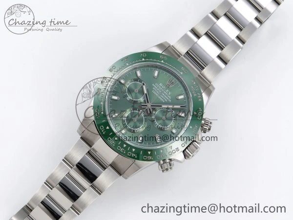 Daytona Green Ceramic Noob Best Edition Green Dial on SS Oyster Bracelet SA4130