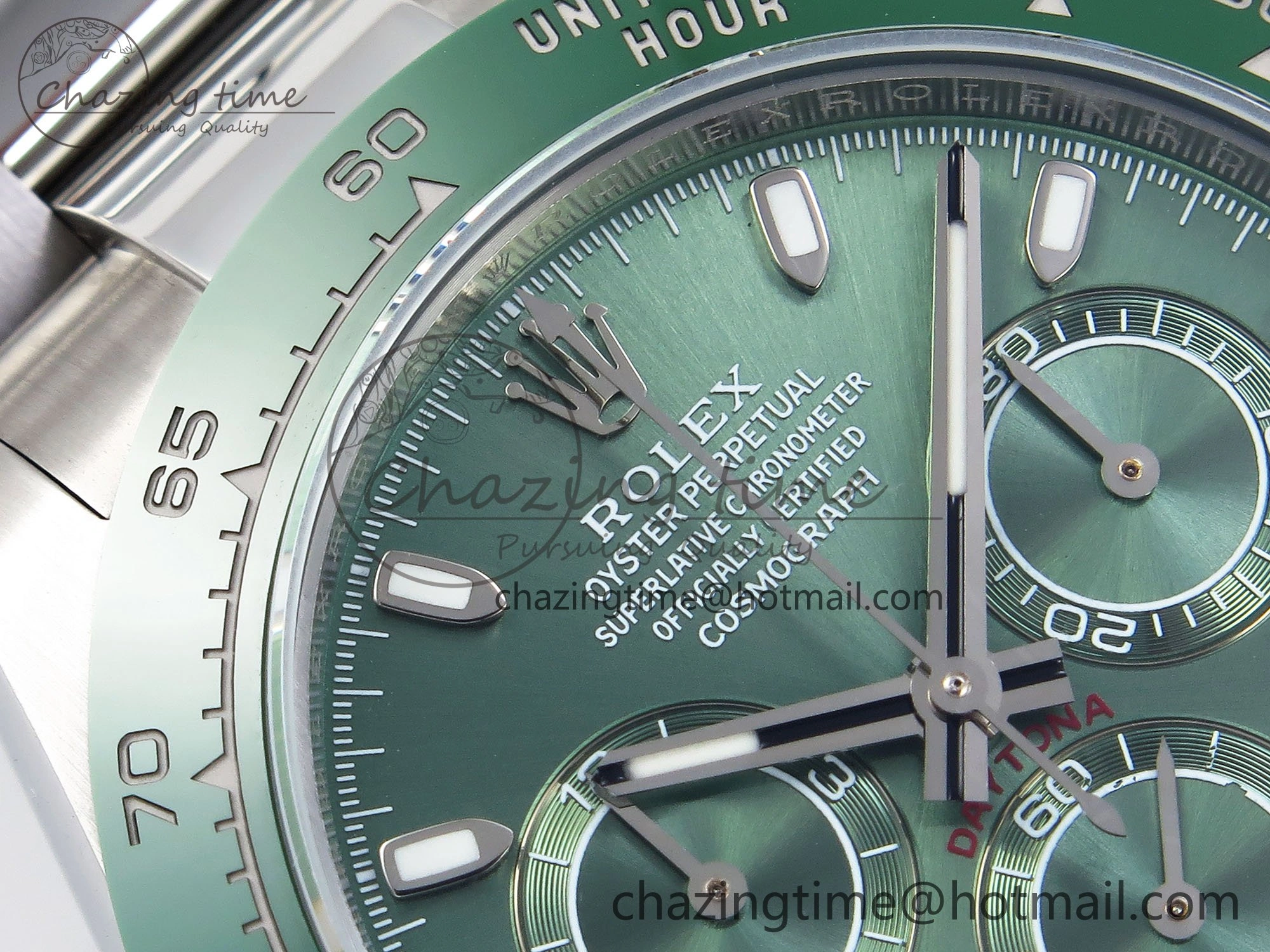 Daytona Green Ceramic Noob Best Edition Green Dial on SS Oyster Bracelet SA4130