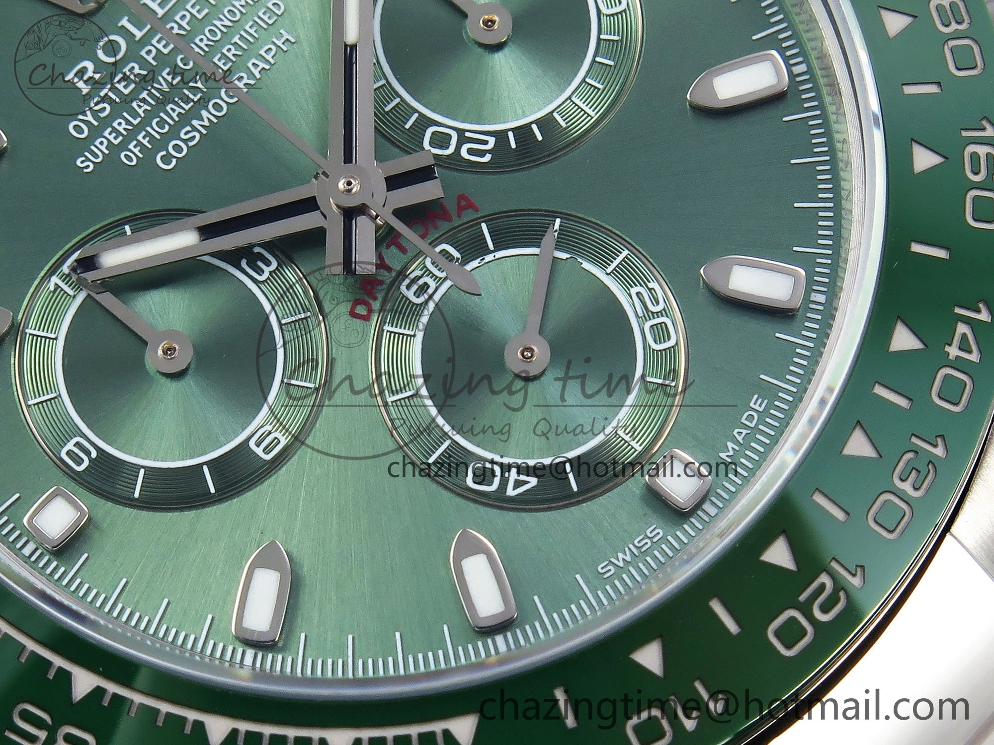 Daytona Green Ceramic Noob Best Edition Green Dial on SS Oyster Bracelet SA4130