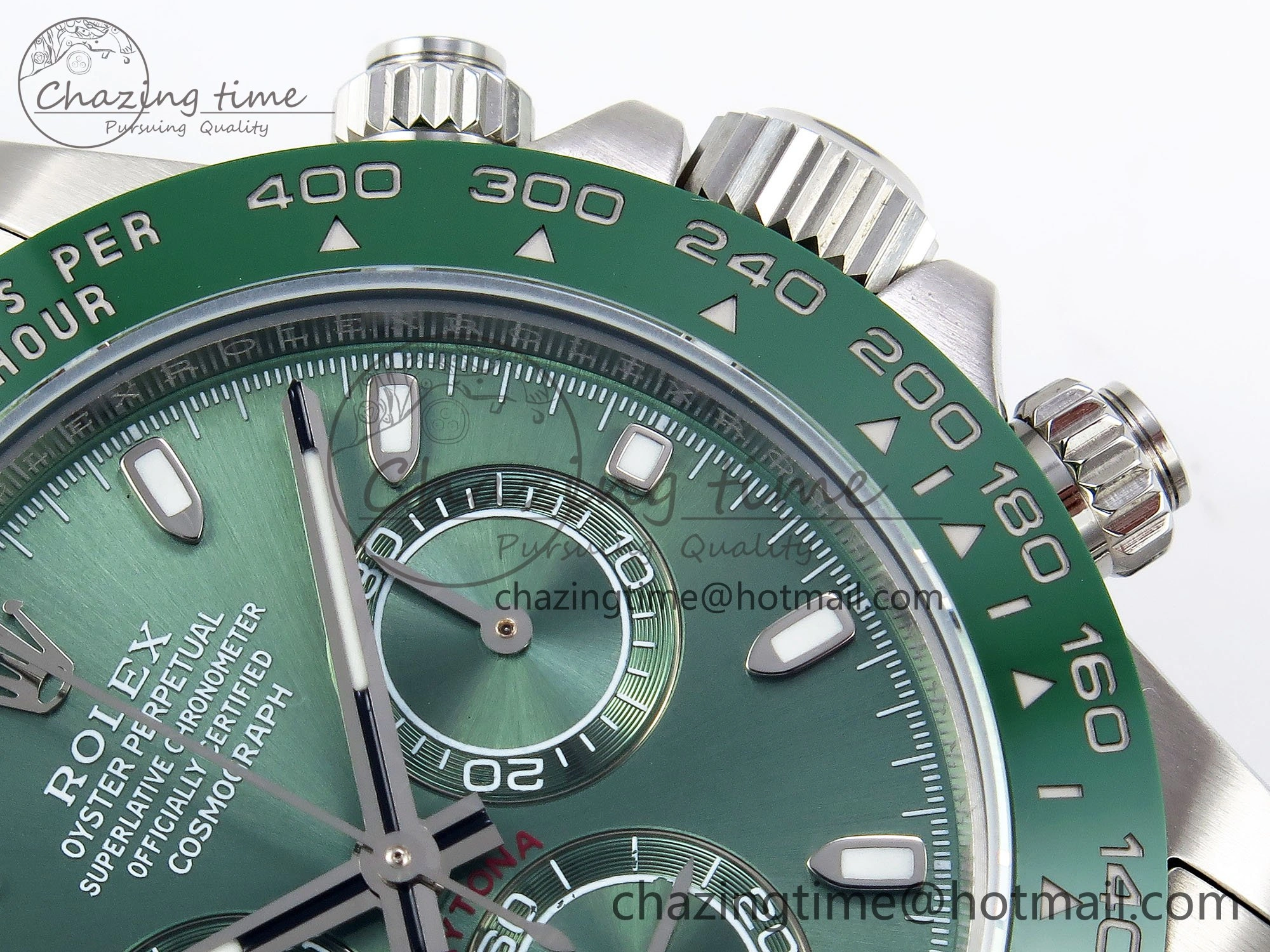 Daytona Green Ceramic Noob Best Edition Green Dial on SS Oyster Bracelet SA4130