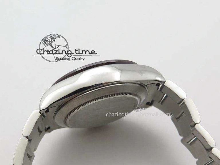 Daytona JF 1:1 Best Edition Black Ceramic Bezel Silver Dial On SS Bracelet A7750