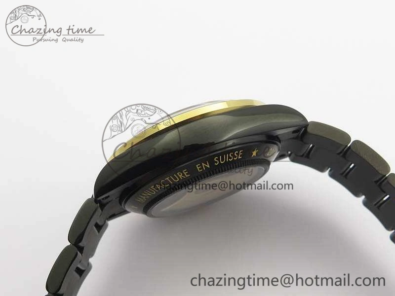 Daytona Kravitz YG DLC BP Maker Best Edition Black Dial On DLC Bracelet A4130 (Free Leather Strap)