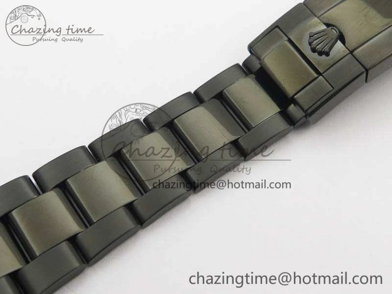 Daytona Kravitz YG DLC BP Maker Best Edition Black Dial On DLC Bracelet A4130 (Free Leather Strap)