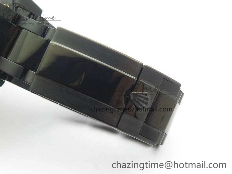 Daytona Kravitz YG DLC BP Maker Best Edition Black Dial On DLC Bracelet A4130 (Free Leather Strap)