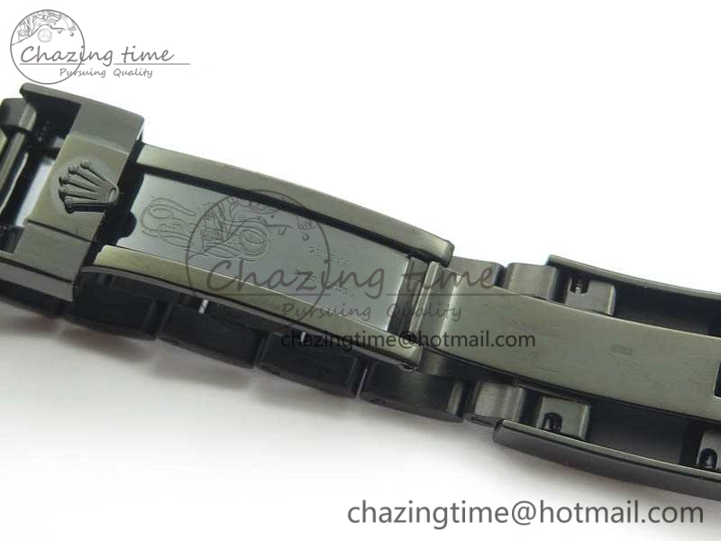 Daytona Kravitz YG DLC BP Maker Best Edition Black Dial On DLC Bracelet A4130 (Free Leather Strap)