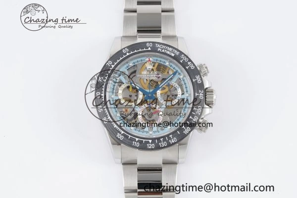 Daytona Montoya SONIC Best Edition Carbon Bezel Skeleton Dial on SS Oyster Bracelet SA4130