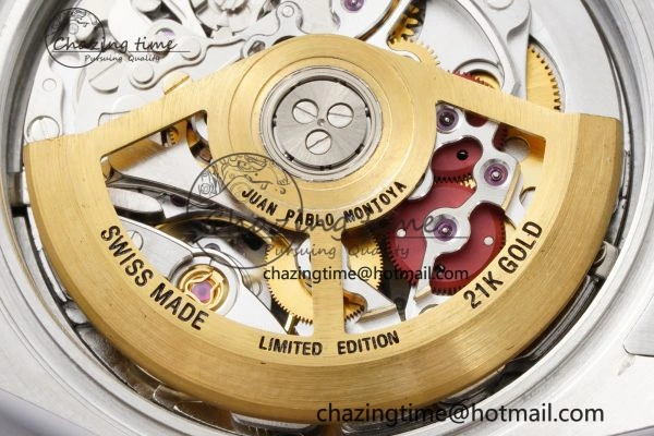 Daytona Montoya SONIC Best Edition Carbon Bezel Skeleton Dial on SS Oyster Bracelet SA4130
