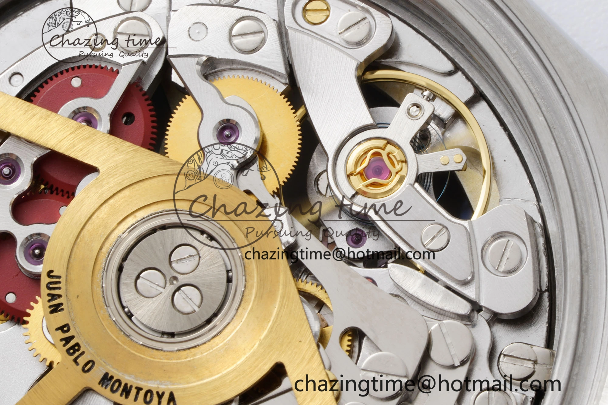 Daytona Montoya SONIC Best Edition Carbon Bezel Skeleton Dial on SS Oyster Bracelet SA4130