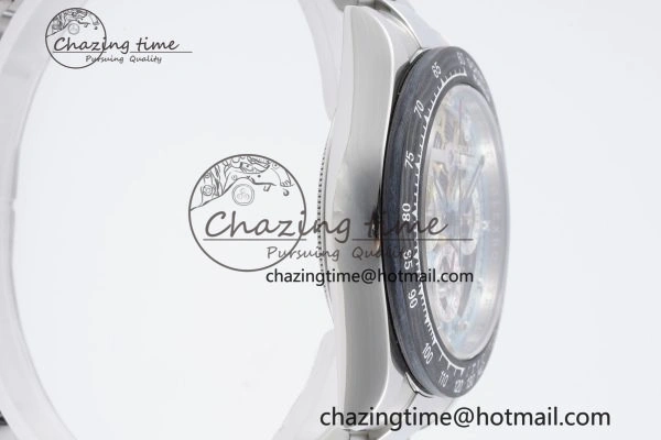 Daytona Montoya SONIC Best Edition Carbon Bezel Skeleton Dial on SS Oyster Bracelet SA4130