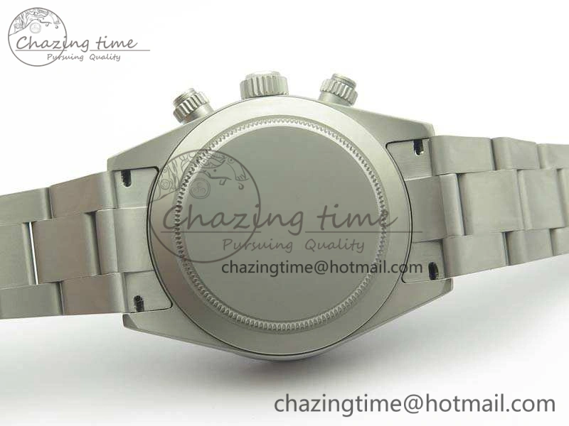 Daytona Newman Sandblasted SS White Black Dial On SS Bracelet A7750
