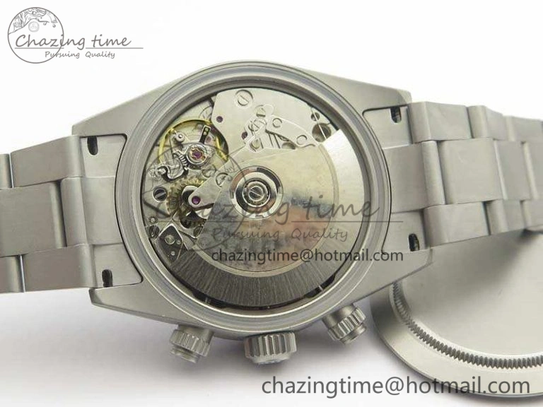Daytona Newman Sandblasted SS White Black Dial On SS Bracelet A7750
