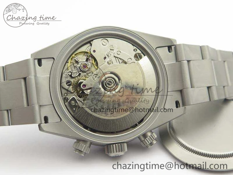 Daytona Newman Sandblasted SS White Black Dial On SS Bracelet A7750