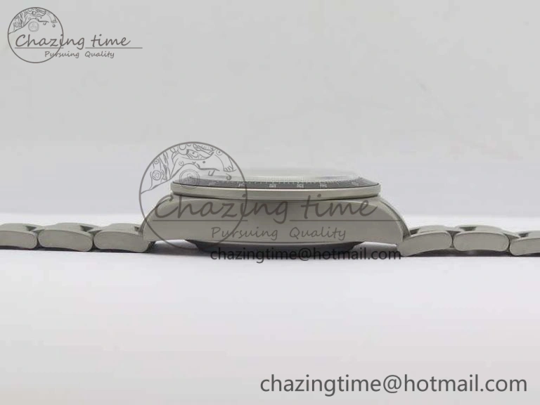 Daytona Newman Sandblasted SS White Black Dial On SS Bracelet A7750