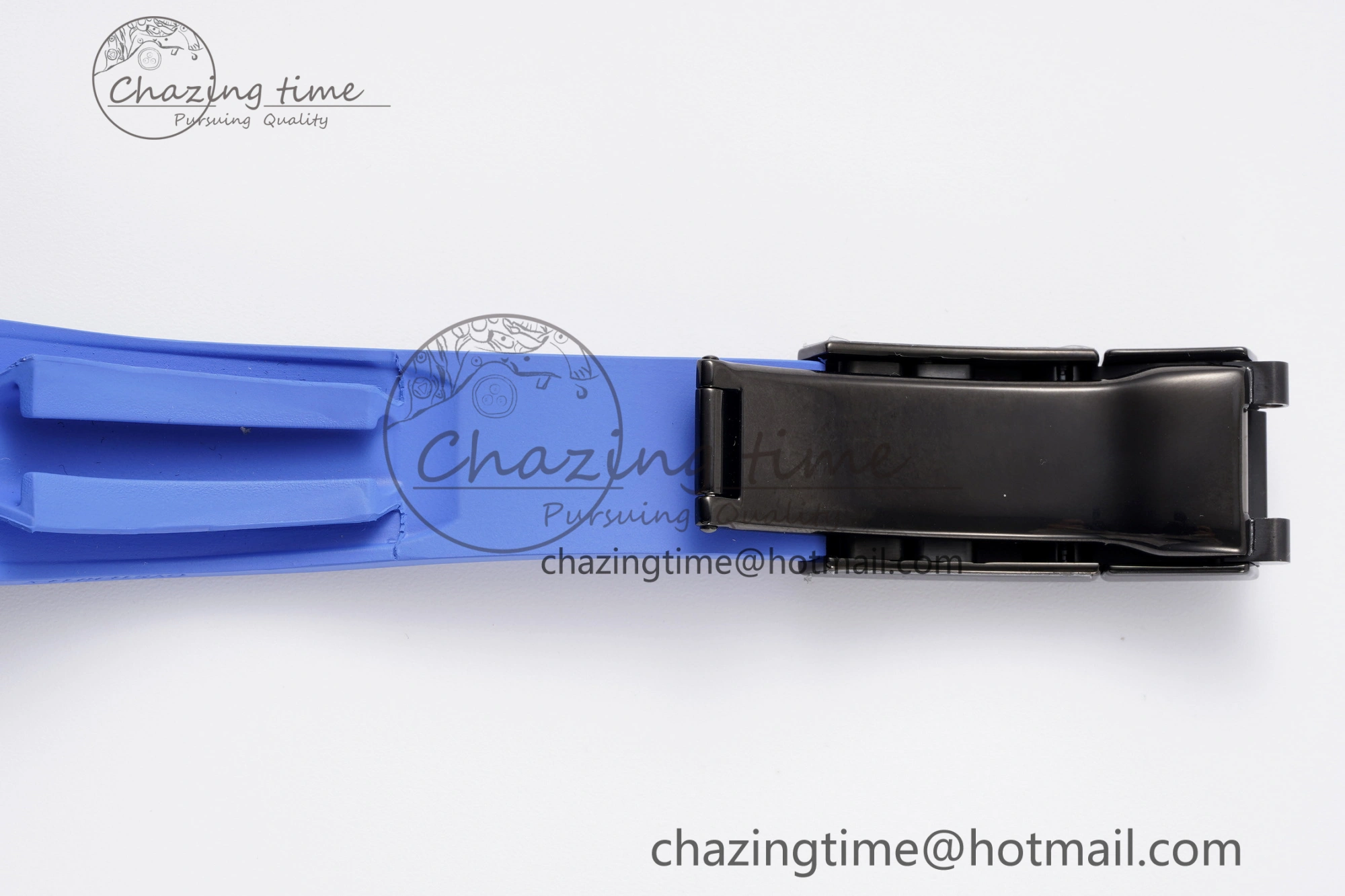 Daytona PVD Carbon Bezel GETF Best Edition Skeleton Blue Dial on Blue Rubber Strap SA4130