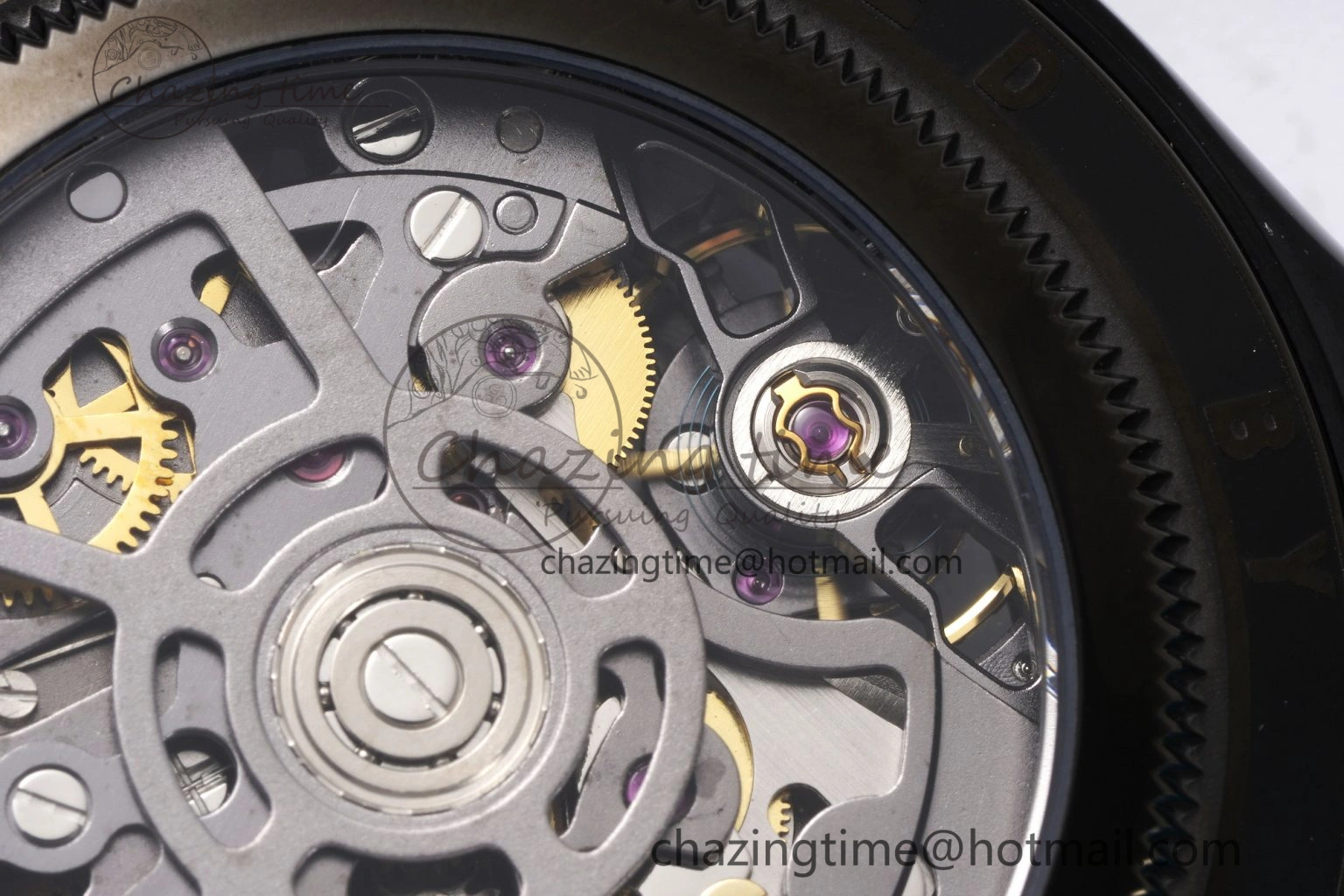 Daytona PVD Carbon Bezel GETF Best Edition Skeleton Red Dial on Red Rubber Strap SA4130