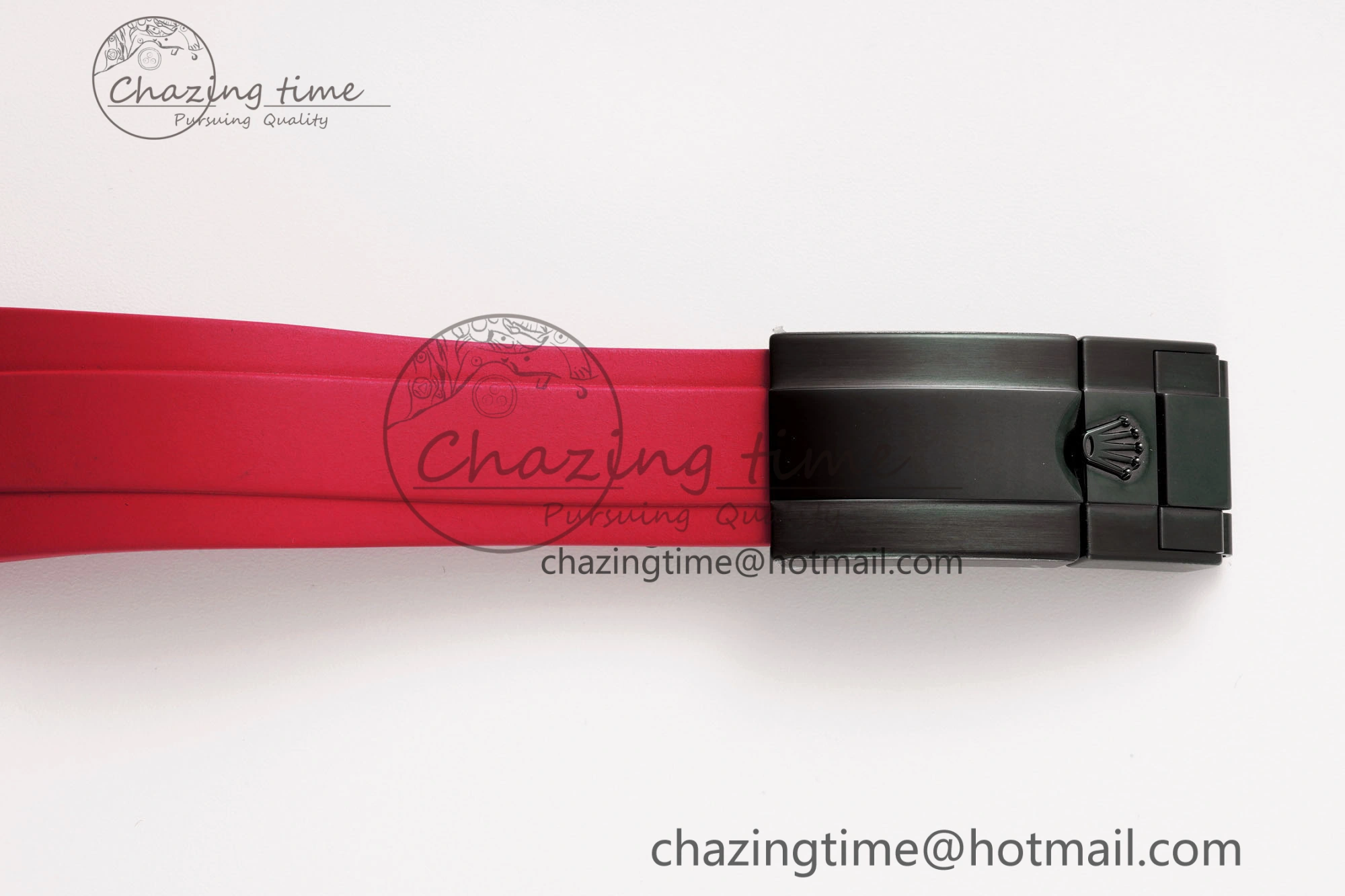 Daytona PVD Carbon Bezel GETF Best Edition Skeleton Red Dial on Red Rubber Strap SA4130