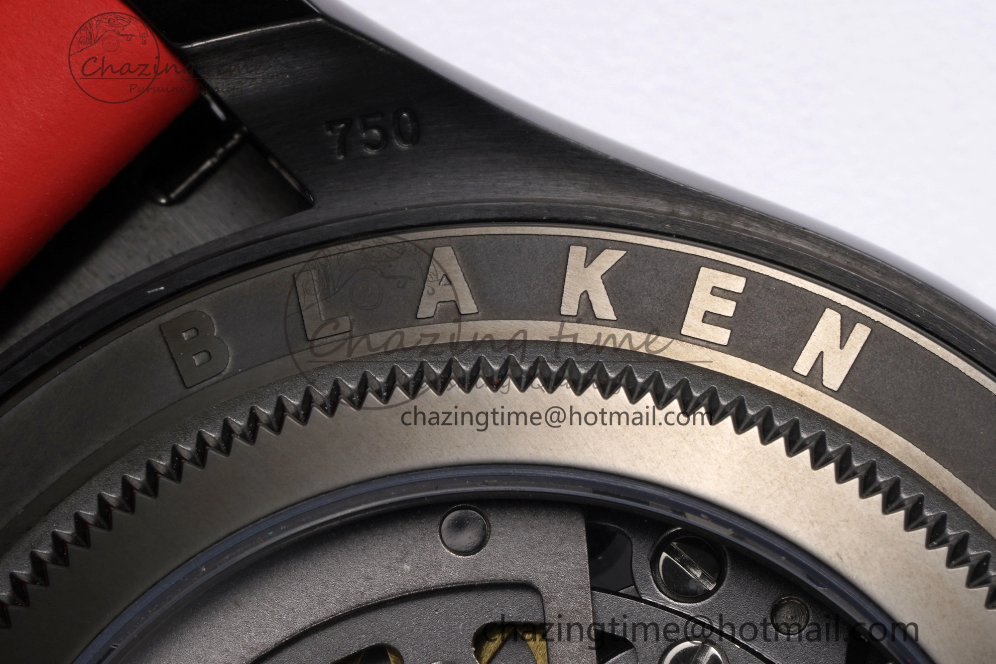 Daytona PVD Carbon Bezel GETF Best Edition Skeleton Red Dial on Red Rubber Strap SA4130