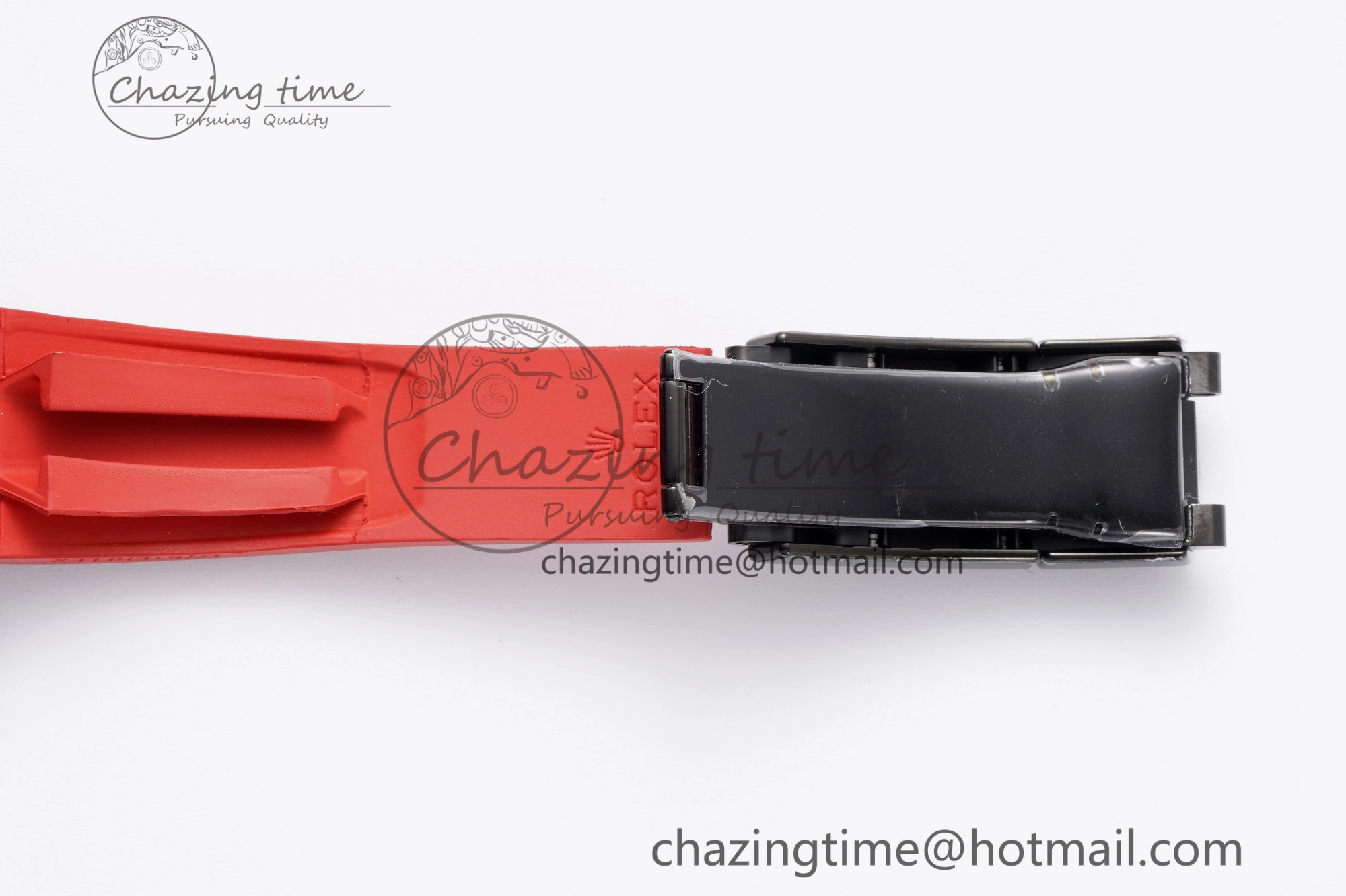 Daytona PVD Carbon Bezel GETF Best Edition Skeleton Red Dial on Red Rubber Strap SA4130